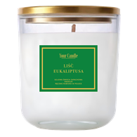 ŚWIECA SOJOWA ZAPACHOWA LIŚĆ EUKALIPTUSA 180 ml - YOUR CANDLE