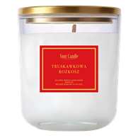 ŚWIECA SOJOWA ZAPACHOWA TRUSKAWKOWA ROZKOSZ 180 ml - YOUR CANDLE