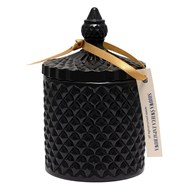 ŚWIECA SOJOWA ZAPACHOWA W KRYSZTALE CZARNYM SORBET MANGO 250 ml - YOUR CANDLE