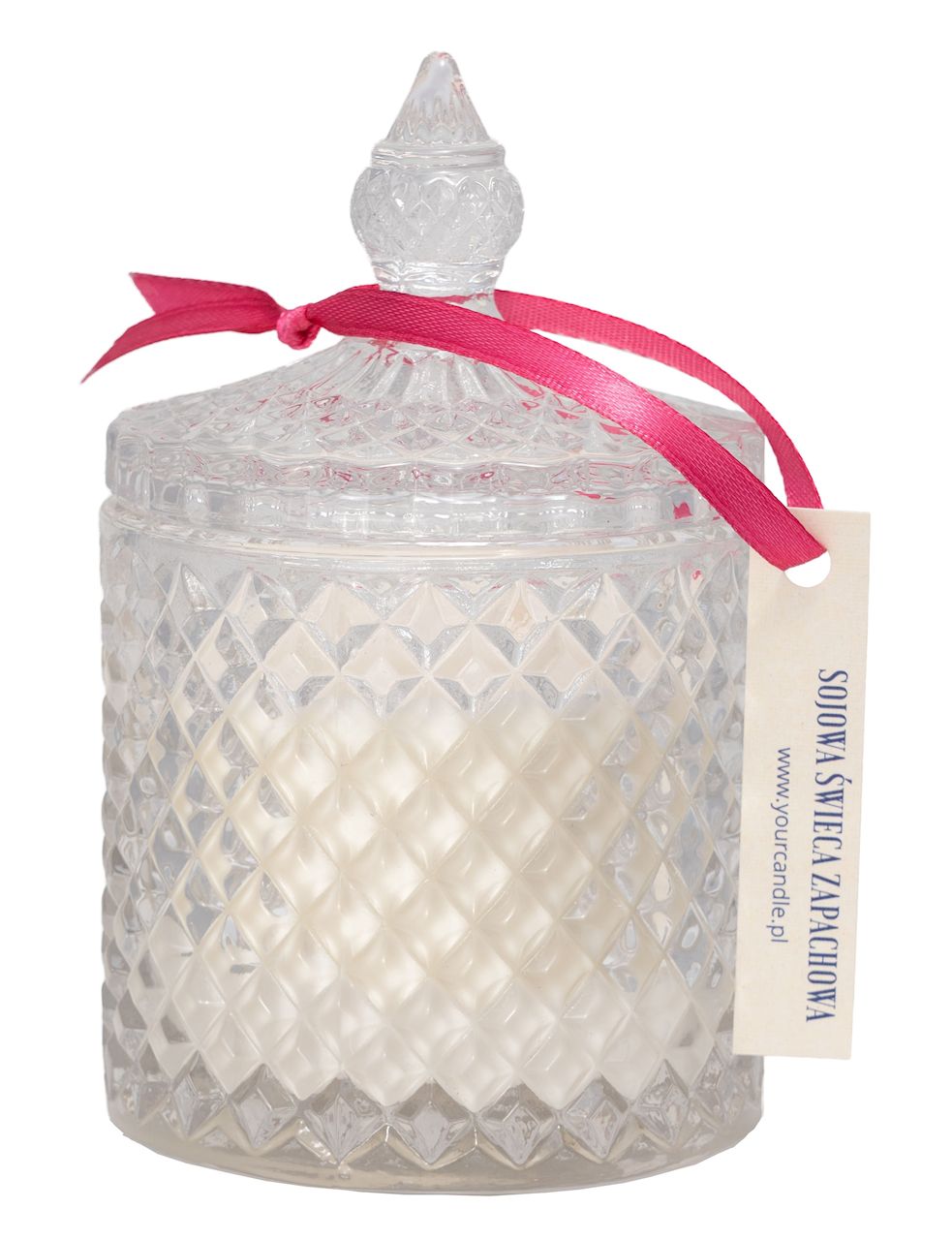 Świeca sojowa zapachowa w krysztale truskawkowa rozkosz 250 ml