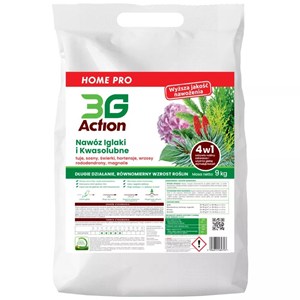 NAWÓZ DO ROŚLIN IGLASTYCH 4w1 ECO 9 kg - 3G ACTION