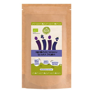 RÓŻDŻKI SMAKU MIX ŚLIWKA - JAGODA (LIOFILIZOWANE OWOCE) BIO (10 x 2 g) 20 g - HELPA