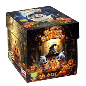 CIASTECZKA Z WRÓŻBĄ NA HALLOWEEN BIO (6 szt.) 36 g - D&D FUN COOKIES (PRODUKT SEZONOWY)