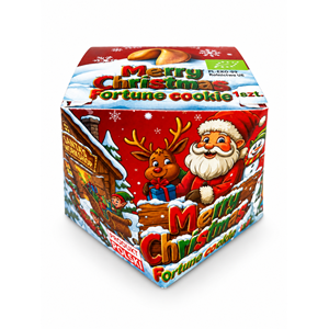 CIASTECZKO Z WRÓŻBĄ NA ŚWIĘTA BOŻEGO NARODZENIA BIO 6 g - D&D FUN COOKIES (PRODUKT SEZONOWY)
