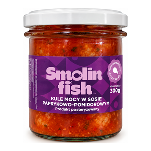 KLOPSIKI RYBNE W SOSIE PAPRYKOWO - POMIDOROWYM 300 g - SMOLIN FISH (NA ZAMÓWIENIE)
