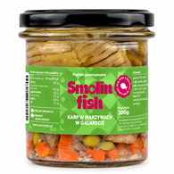 KARP W WARZYWACH W GALARECIE BEZGLUTENOWY 300 g - SMOLIN FISH (NA ZAMÓWIENIE)