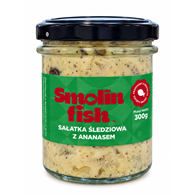SAŁATKA ŚLEDZIOWA Z ANANASEM 300 g - SMOLIN FISH (NA ZAMÓWIENIE)