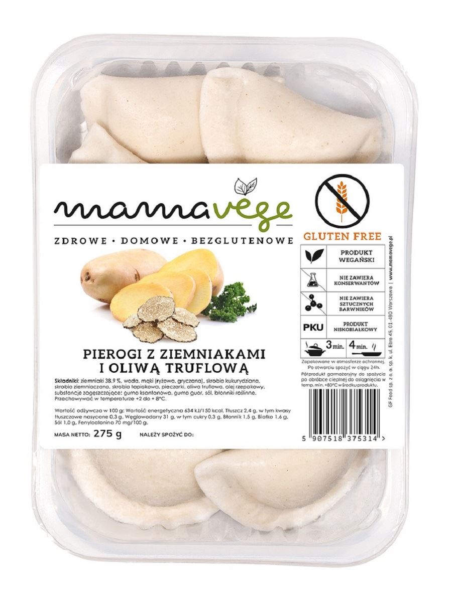 Pierogi z ziemniakami i oliwą truflową bezglutenowe 275 g