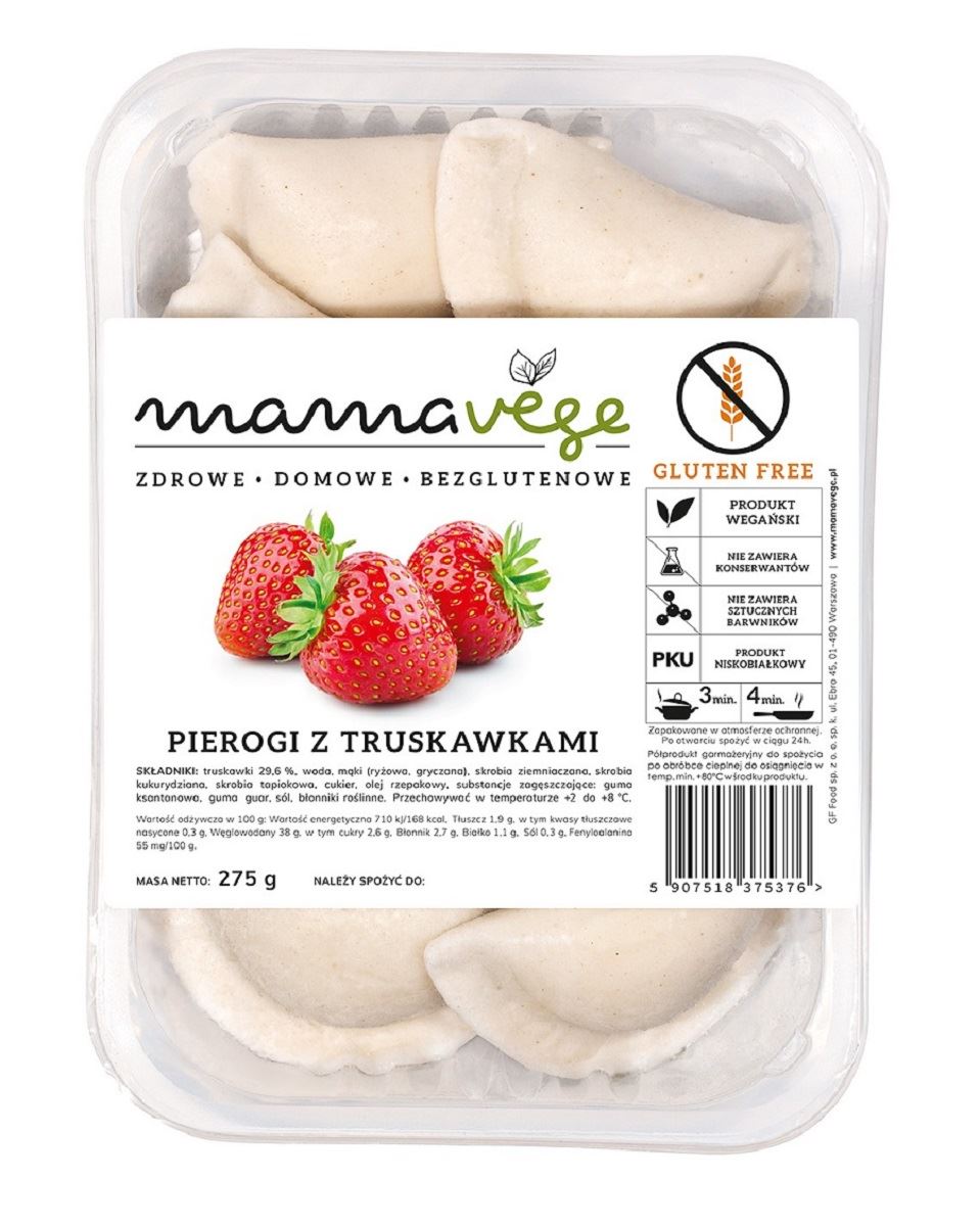 Pierogi z truskawkami bezglutenowe 275 g