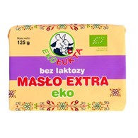 MASŁO EKSTRA KOSTKA BEZ LAKTOZY (82 % TŁUSZCZU)  BIO 125 g - EKO ŁUKTA