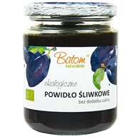 POWIDŁA ZE ŚLIWKI WĘGIERKI BEZ DODATKU CUKRÓW BIO 270 g - BATOM