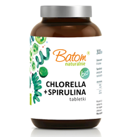 CHLORELLA + SPIRULINA BIO 240 TABLETEK - BATOM