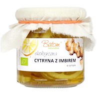 CYTRYNA Z IMBIREM W SYROPIE BIO 220 g - BATOM