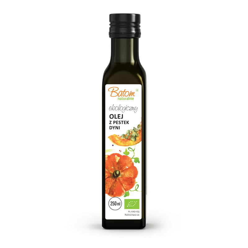 Olej z pestek dyni tłoczony na zimno bio 250 ml