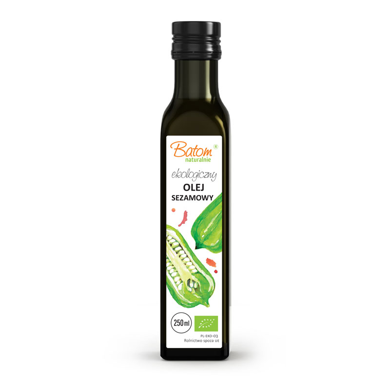 Olej sezamowy tłoczony na zimno bio 250 ml
