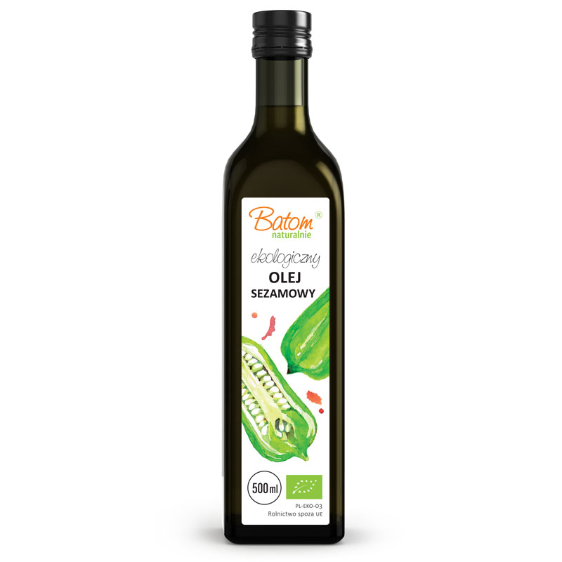 Olej sezamowy tłoczony na zimno bio 500 ml