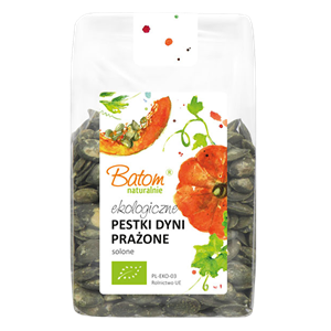 PESTKI DYNI PRAŻONE SOLONE BIO 125 g - BATOM