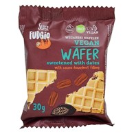 WAFELEK Z KREMEM KAKAOWO - ORZECHOWYM SŁODZONY DAKTYLAMI BIO 30 g - ME GUSTO (SUPER FUDGIO)