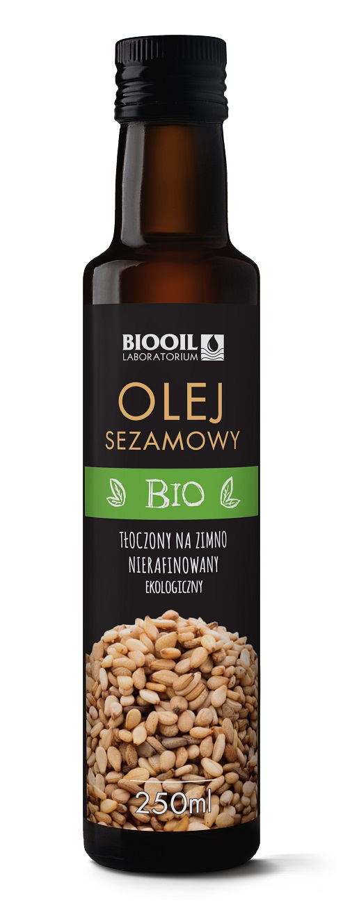 Olej sezamowy tłoczony na zimno bio 250 ml