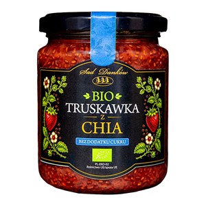 TRUSKAWKA Z CHIA BEZ DODATKU CUKRÓW BIO 240 g - SAD DANKÓW