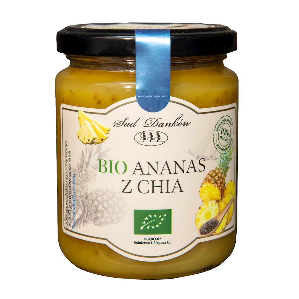 Ananas z chia bez dodatku cukrów bio 250 g