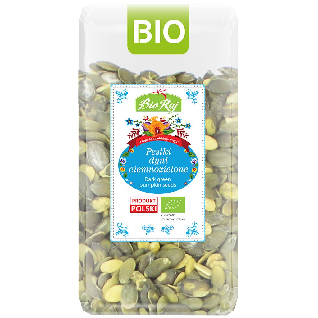 Pestki dyni ciemnozielone bio (polska) 300 g