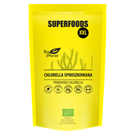 CHLORELLA SPROSZKOWANA BIO 600 g - BIO PLANET SUPERFOODS