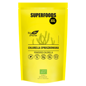 CHLORELLA SPROSZKOWANA BIO 600 g - BIO PLANET SUPERFOODS