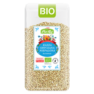 KASZA GRYCZANA NIEPALONA BEZGLUTENOWA BIO (POLSKA) 500 g - BIO RAJ