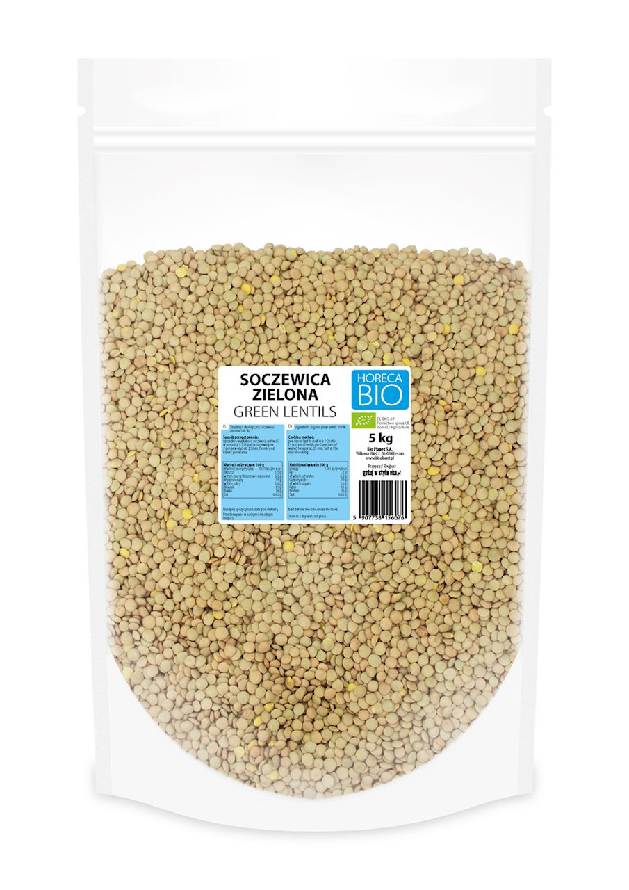 Soczewica zielona bio 5 kg