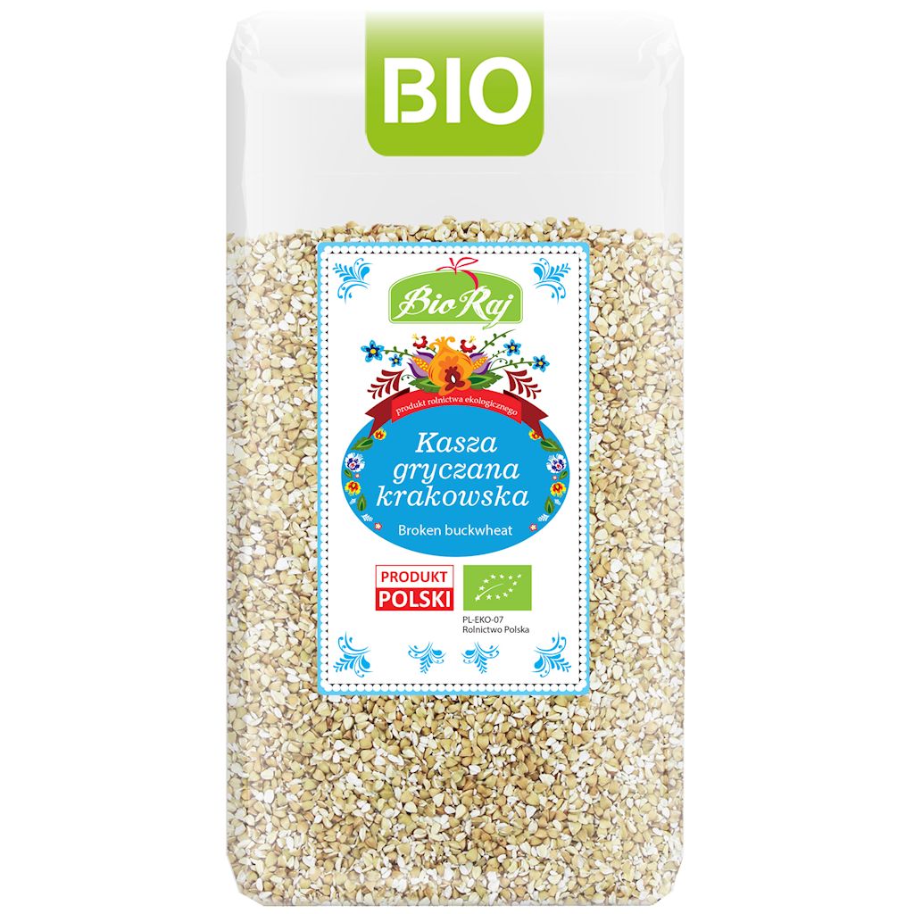 Kasza gryczana krakowska niepalona bio (polska) 500 g
