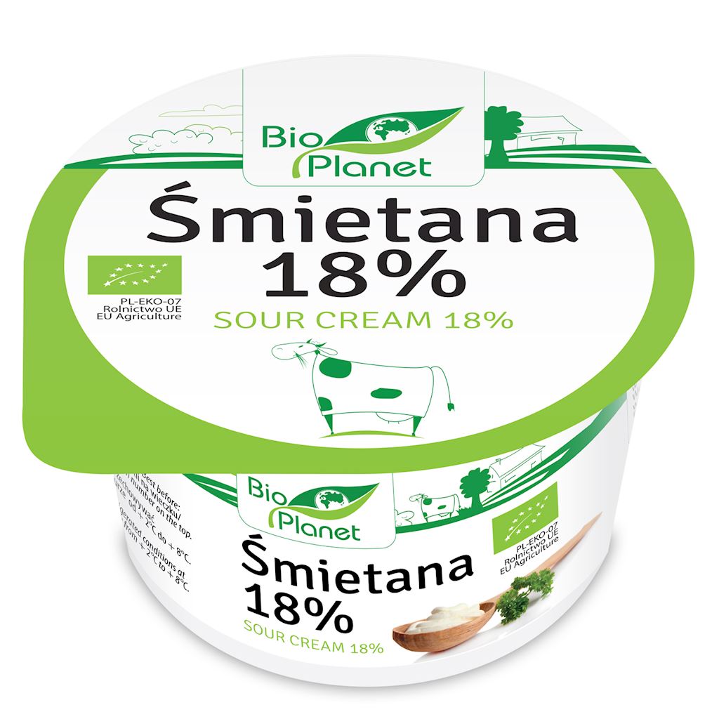 Śmietana 18 % bio 200 g