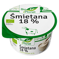 ŚMIETANA 18 % BIO 200 g - BIO PLANET