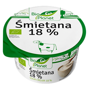ŚMIETANA 18 % BIO 200 g - BIO PLANET