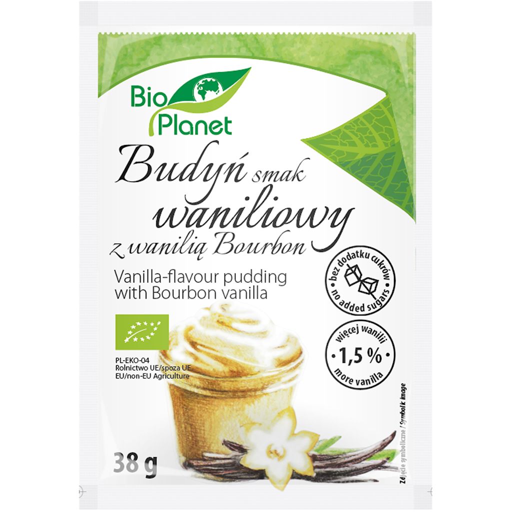 Budyń o smaku waniliowym z wanilią bourbon bio 38 g