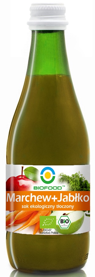 Sok jabłko - marchew nfc bezglutenowy bio 300 ml