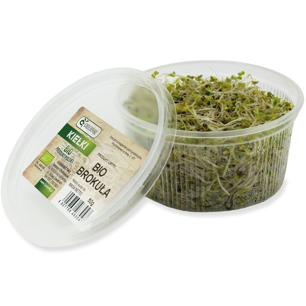 Kiełki brokułu świeże bio (około 50 g)