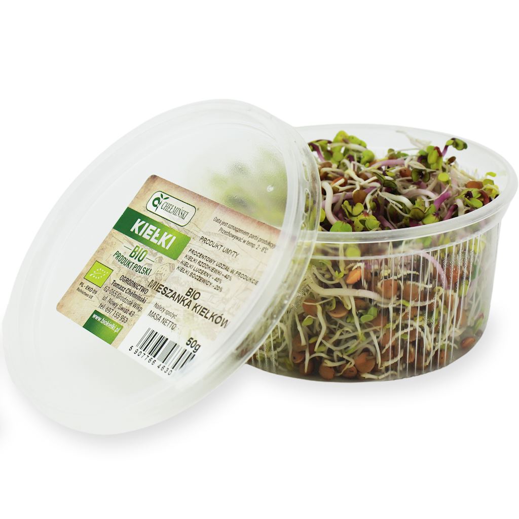 Kiełki mieszanka świeże bio (około 50 g)
