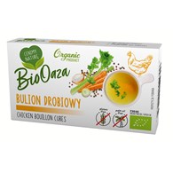 BULION - KOSTKI DROBIOWE BEZ DODATKU CUKRÓW BEZGLUTENOWE BIO (6 x 11 g) 66 g - BIOOAZA