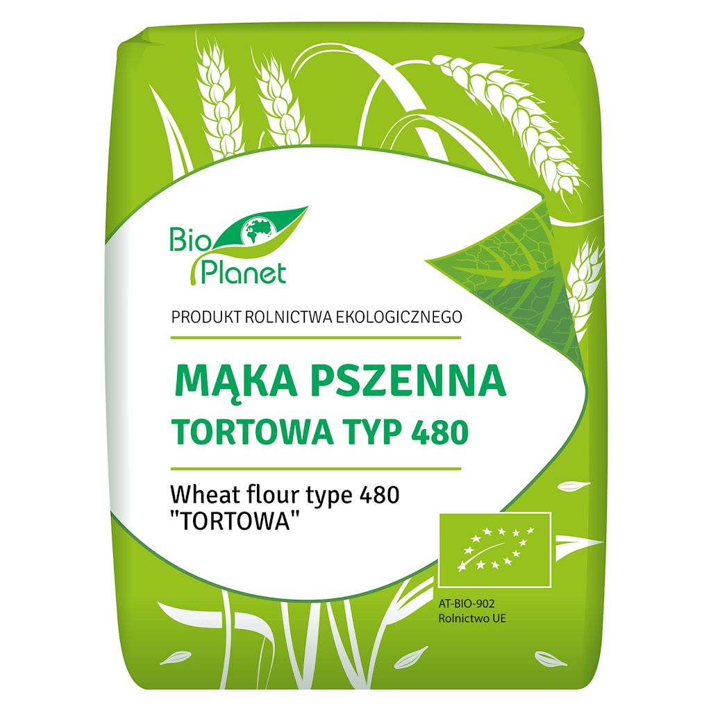 Mąka pszenna tortowa typ 480 bio 1 kg