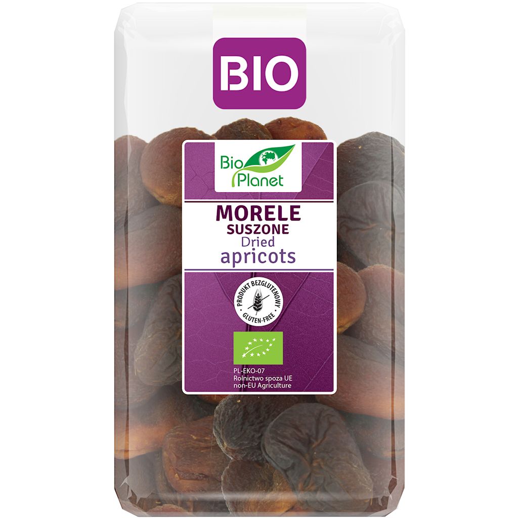 Morele suszone bezglutenowe bio 1 kg