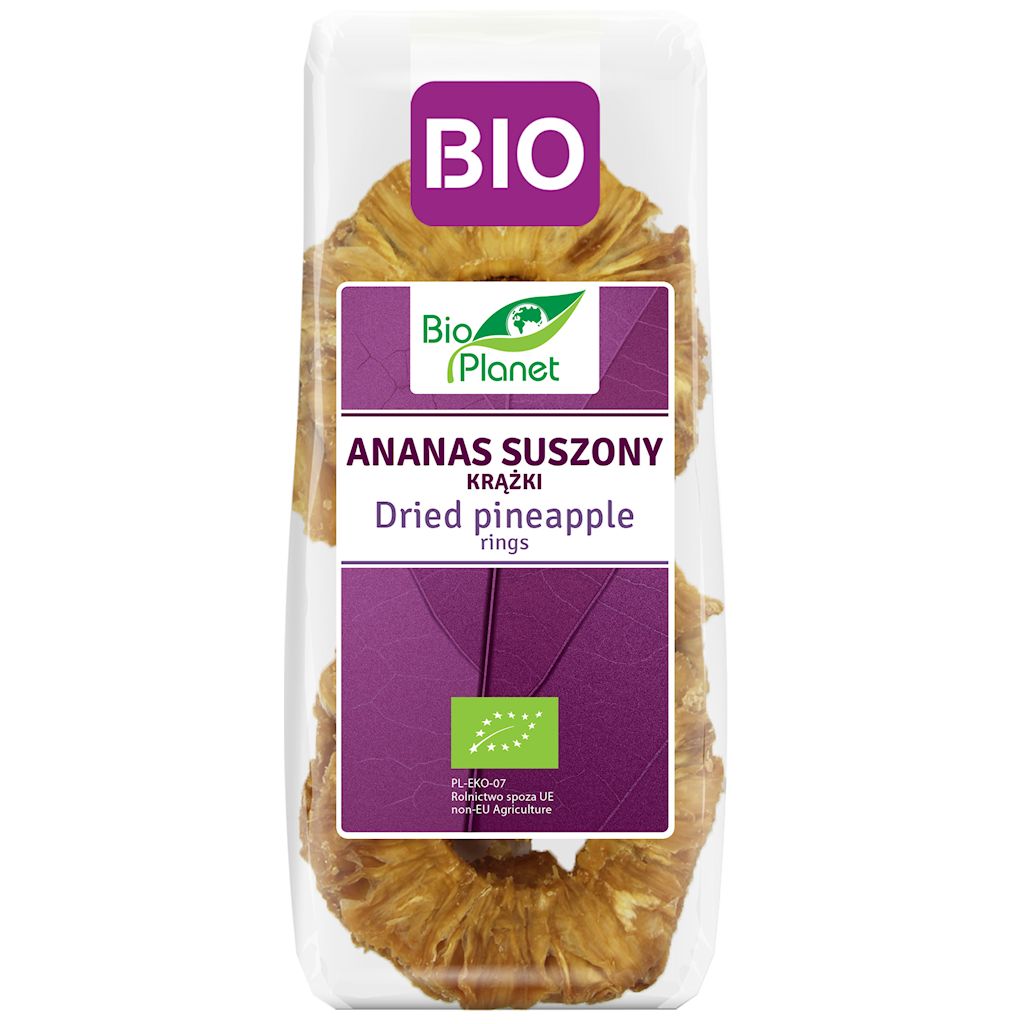 Ananas suszony krążki bio 100 g