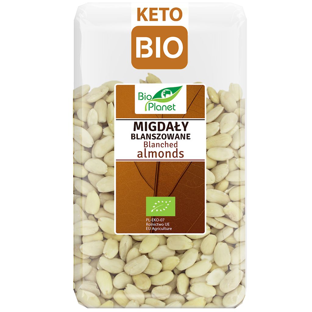 Migdały blanszowane bio 1 kg