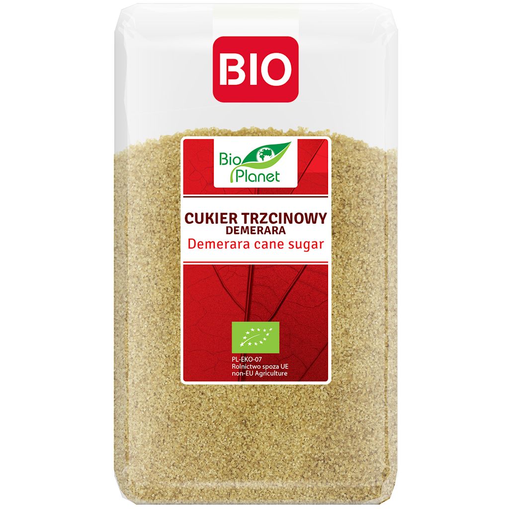 Cukier trzcinowy demerara bio 1 kg