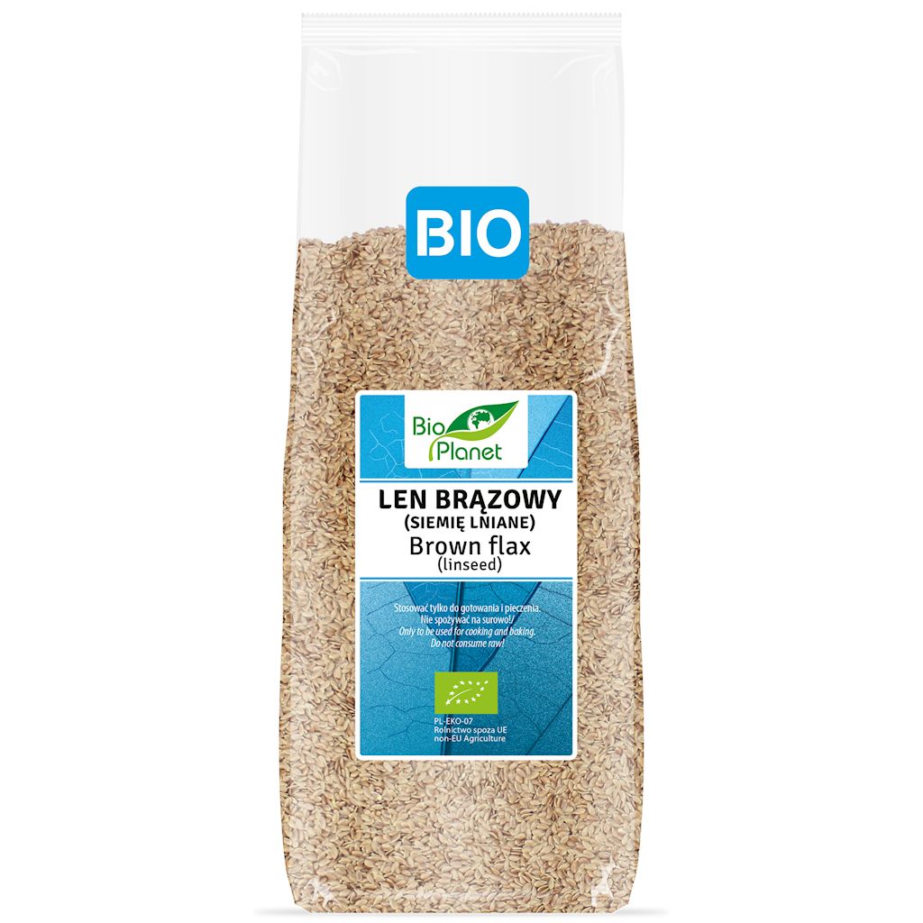 Len brązowy (siemię lniane) bio 1 kg