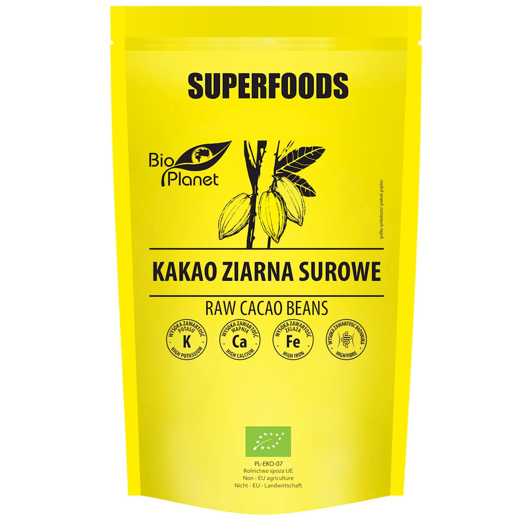 Kakao ziarna surowe bio 200 g