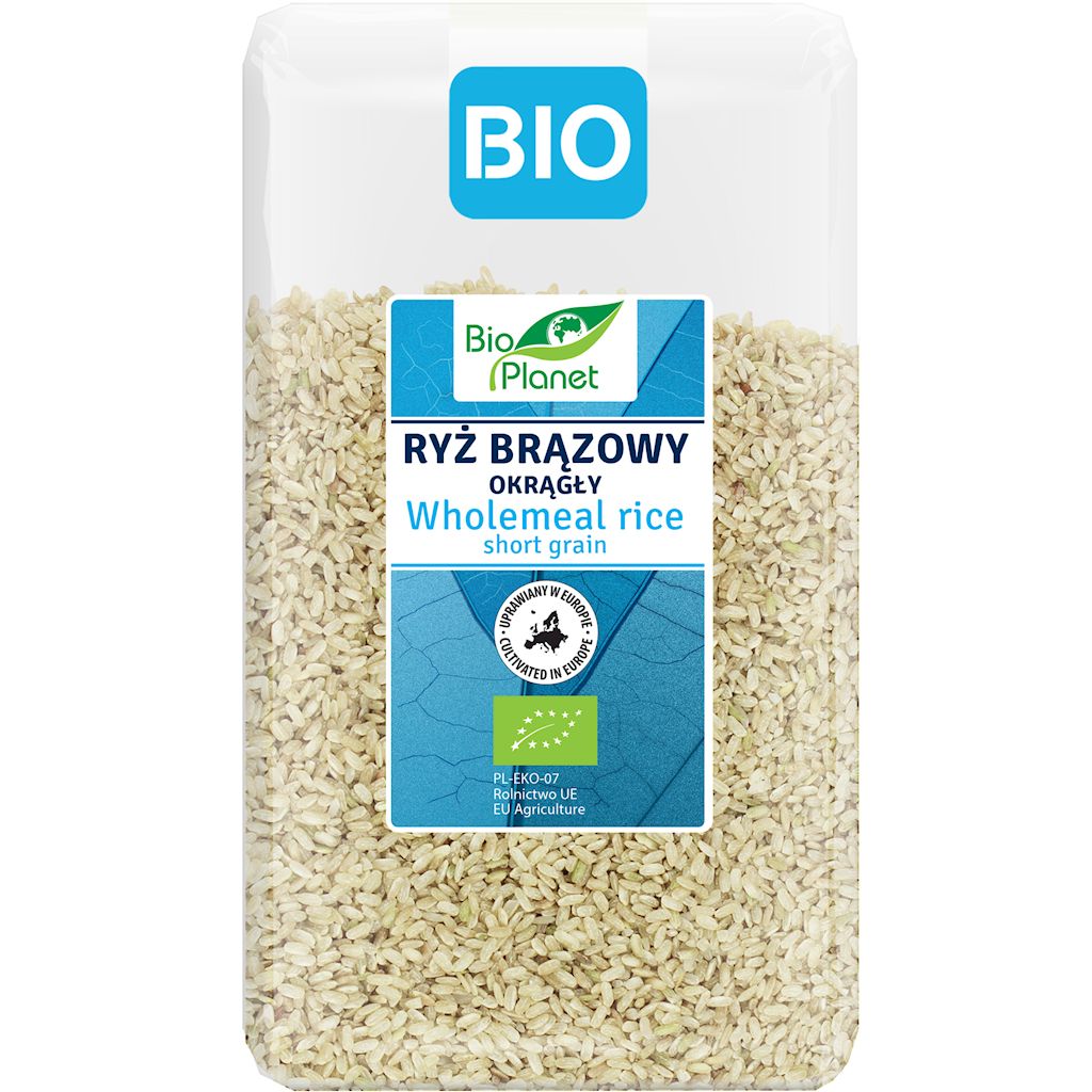 Ryż brązowy okrągły bio 1 kg