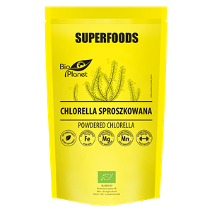 CHLORELLA SPROSZKOWANA BIO 200 g - BIO PLANET SUPERFOODS