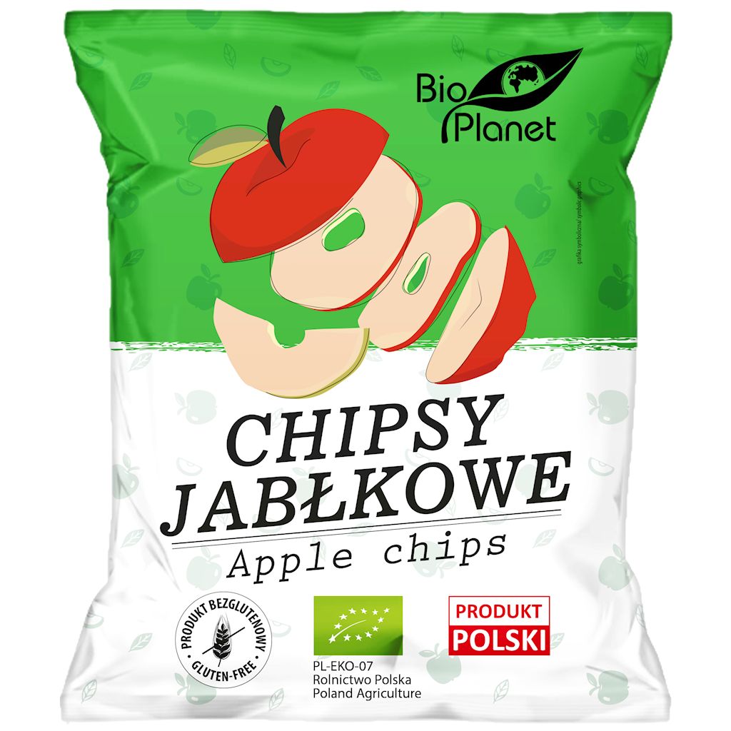 Chipsy jabłkowe bezglutenowe bio 100 g