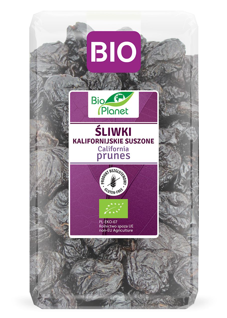 Śliwki kalifornijskie suszone bezglutenowe bio 1 kg